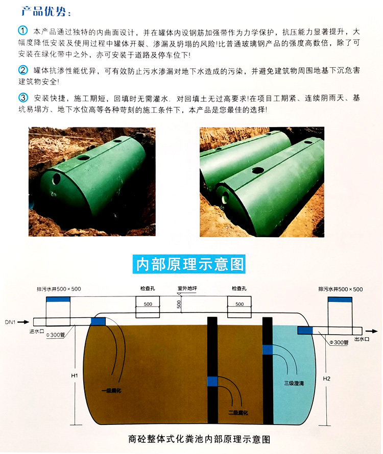 红寺堡玻璃钢化粪池